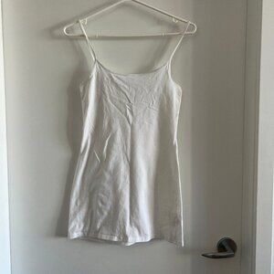 (2for$10) H&M Divided Long Cami Top Spaghetti Strap in White